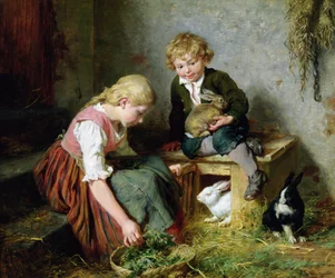 Alimentando os Coelhos